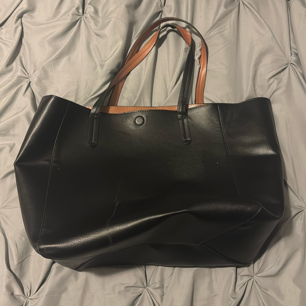 Reversible large target brand tote bag